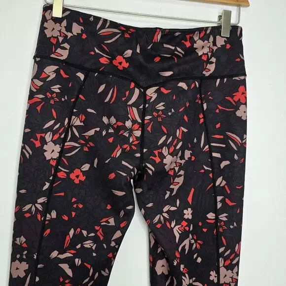 Sweaty Betty Legging Crop Printed Size XL Stretch Womens Athletic Gym Yoga Run - Picture 6 of 9